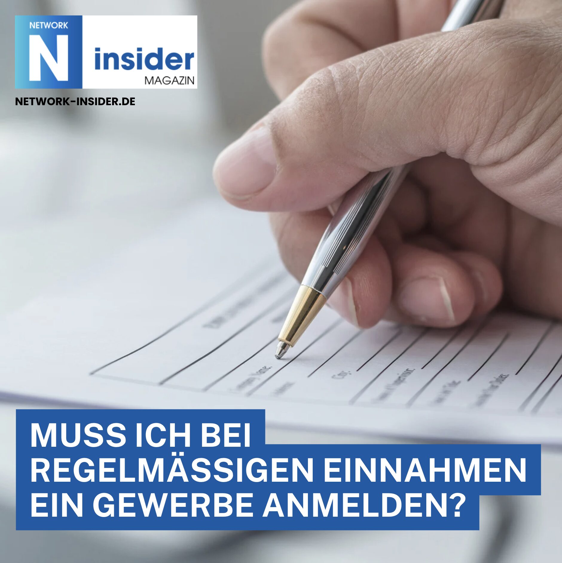 Muss ich bei regelmäßigen Einnahmen ein Gewerbe anmelden? Muss ich bei regelmäßigen Einnahmen ein Gewerbe anmelden?